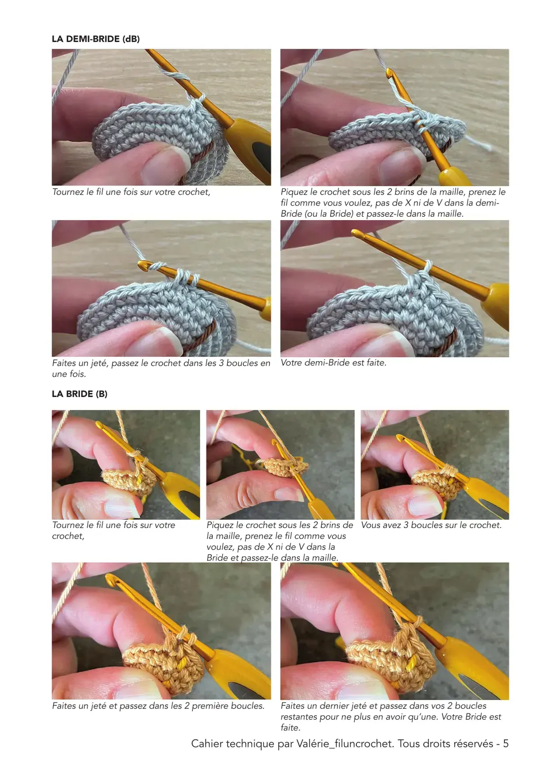 Page 5 du cahier technique : La demi-bride et la bride