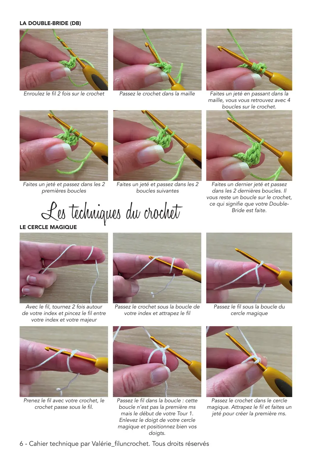 Page 6 du cahier technique : La double-bride et le cercle magique