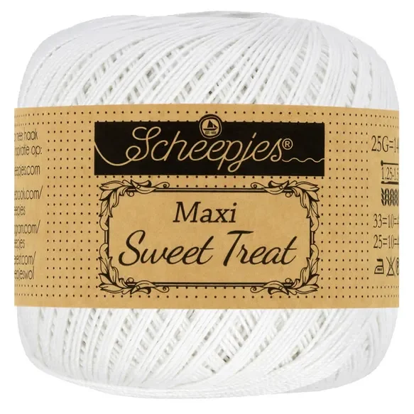 106 – Scheepjes Maxi Sweet Treat 25g pour yeux – blanc
