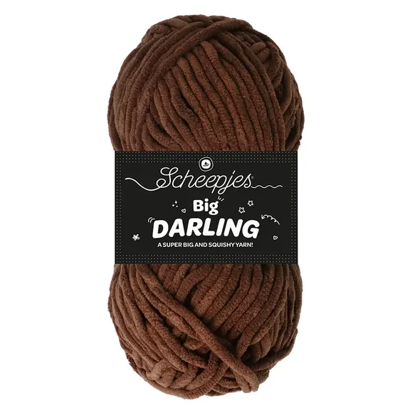 BIG Fil chenille – 413 – BIG DARLING MARRON FONCE