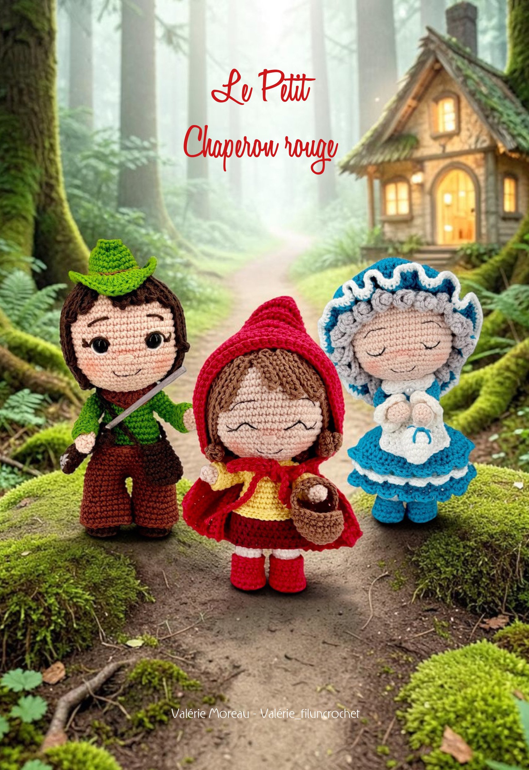 KIT CHAPERON ROUGE chasseur et mère-grand