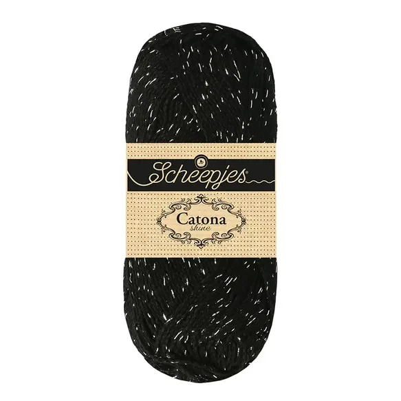 Catona Shine – 110-S Noir de jais – Argent
