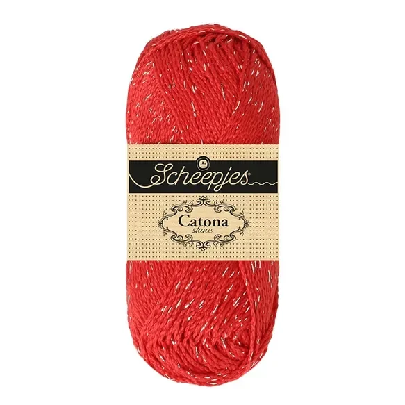 Catona Shine – 115-S Rouge chaud – Argent